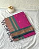 Picture of Dark Pink with Green Kalyani Cotton Saree